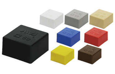 エラストマー(TPE) EL 角パイプアウターキャップ (外かぶせ)(AWJ品)